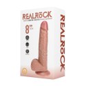 RealRock Tan 8" 20,5 cm model z systemem wibracji i przyssawką