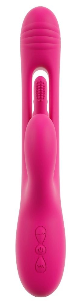 Sweet Smile Triple Vibe Flicking - wielofunkcyjny model potrojny, silikonowy