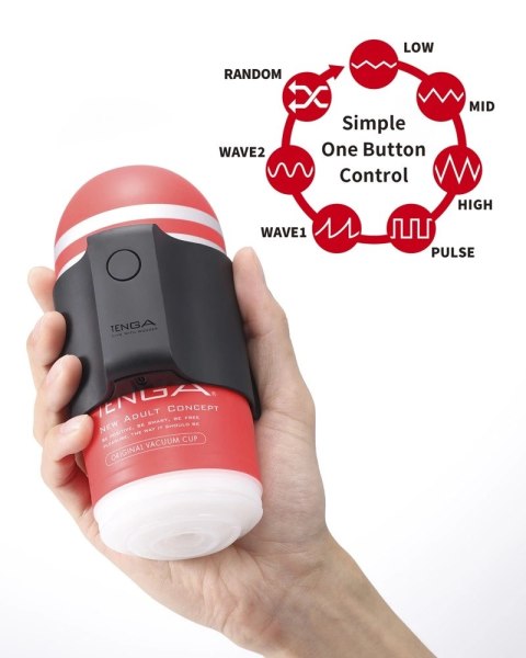 Tenga Cup Vibrator Limited Set - zestaw z nasadką wibracyjną i dwoma kubkami