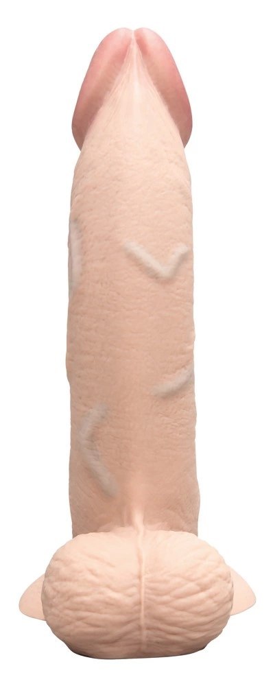 B-Vibe Slipskin 9" Curved silikonowy model anatomiczny kremowy 22,3 cm