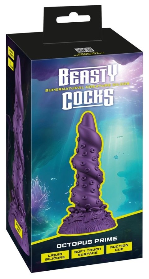 Beasty Cocks Octopus Prime - model silikonowy z przyssawką, 20,2 cm