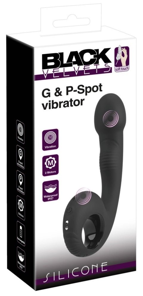 Black Velvets G&P-Spot Vibrato silikonowy, wodoodporny, 2 silniki