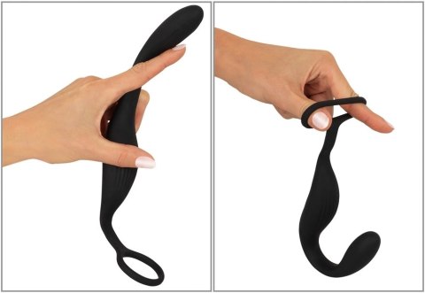 Black Velvets Model RC - System z pierścieniem i stymulatorem, czarny