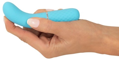 Cuties Mini Vibrator 5. Gen Blue - kompaktowy model silikonowy 11,8 cm