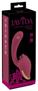Javida 2-Function Vibrator & Licking System silikonowy 20,6 cm fioletowy