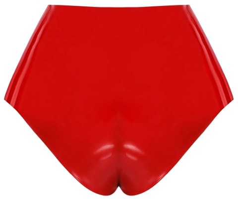 LateX Majtki Lateksowe Czerwone XL z Elementem Zewnętrznym 15 cm