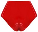 LateX Majtki lateksowe czerwone z elementem zewnętrznym 15 cm 2XL