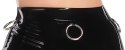 LateX Spodnica Lateksowa Czarna 2XL z Ozdobnymi Pierścieniami