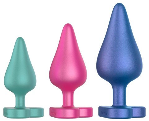 ROMP Luster zestaw trzech stożkowych akcesoriow silikonowych, 3 rozmiary