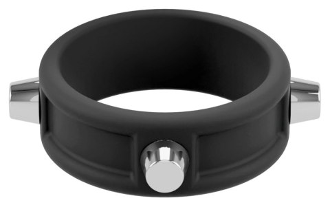 Rebel Pierścień Anatomiczny Studs silikonowy czarny 3,5 cm