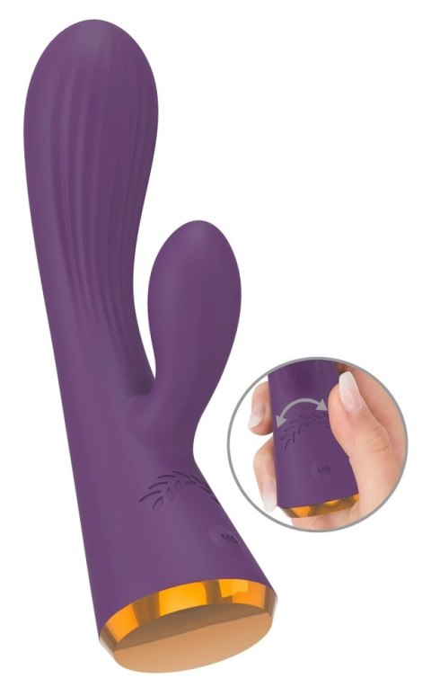 You2Toys Double Layer Rabbit silikonowy model dwusilnikowy 17,9 cm