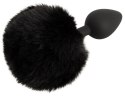 You2Toys Fluffy Tail Black M - anatomiczny model z puszystym ogonem