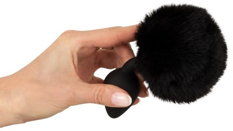You2Toys Fluffy Tail Black M - anatomiczny model z puszystym ogonem