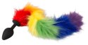 You2Toys Fluffy Tail Rainbow silikonowy model z kolorowym ogonem 42 cm