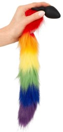 You2Toys Fluffy Tail Rainbow silikonowy model z kolorowym ogonem 42 cm