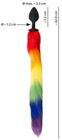 You2Toys Fluffy Tail Rainbow silikonowy model z kolorowym ogonem 42 cm