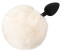 You2Toys Fluffy Tail White S - silikonowa zatyczka z puszystym ogonem