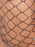 Cottelli Fantasy Body Siateczkowe z Dżetami Długi Rękaw S-L Czarny