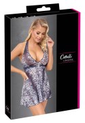 Cottelli LINGERIE Sukienka Mini Skora Węża S Transparentna Czarna