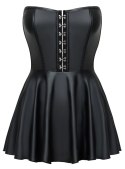 Cottelli PARTY Mini Sukienka Gorsetowa Czarna Matowa L