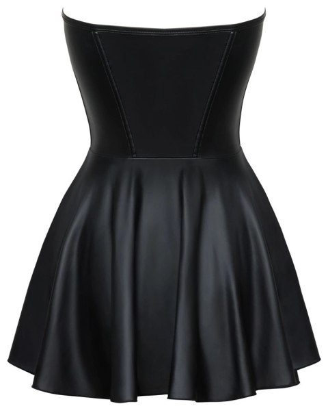 Cottelli PARTY Mini Sukienka Gorsetowa Czarna Matowa L