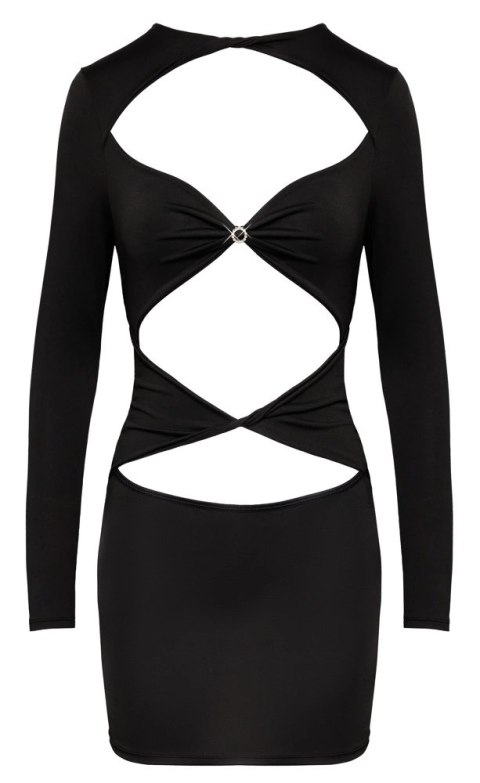 Cottelli PARTY Sukienka Damska Czarna S Wycięcia Dżety Stretch