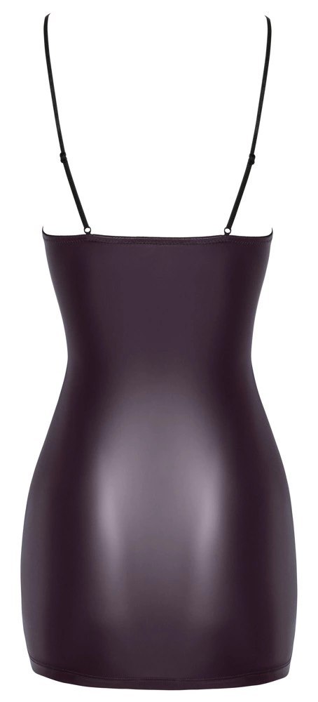 Cottelli PARTY mini sukienka na ramiączkach fioletowa XL matowa