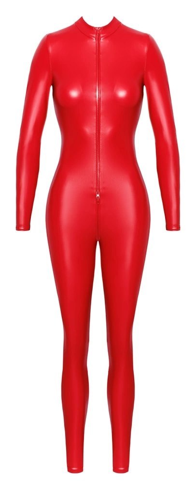 Noir kombinezon jednoczęściowy długi czerwony matowy M elastyczny