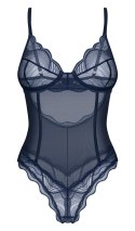 Obsessive Nightly Blue Body M/L połprzezroczyste koronka regulowane