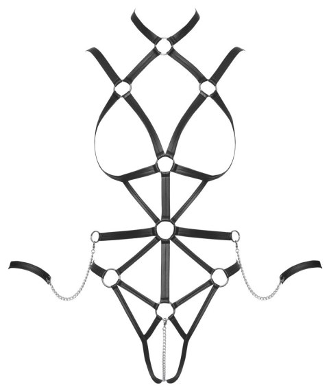 Bad Kitty Body z Paseczkow Czarny XL Regulowane Zapięcia