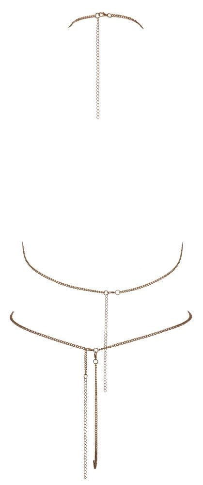 Cottelli ACCESSOIRES Bikini Łańcuszkowe Złote z Dżetami Regulowane