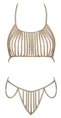 Cottelli ACCESSOIRES bikini łańcuszkowe złote - regulowane, metalowe