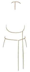 Cottelli Accessories Body Chain Złoty Regulowany 3 Zapięcia
