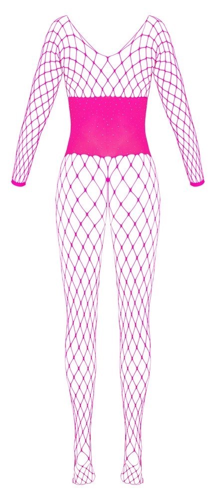 Cottelli Collection Fantasy Gorsetowe Bodystocking Rożowe, bezszwowe