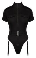 Cottelli Costumes Body Policyjne z Paskami Do Pończoch M Czarny