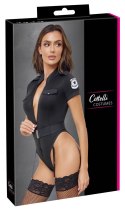 Cottelli Costumes Body Policyjne z Paskami, czarne, rozmiar L