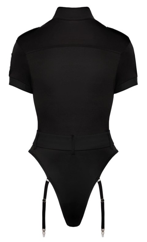 Cottelli Costumes Body Policyjne z Paskami, czarne, rozmiar L
