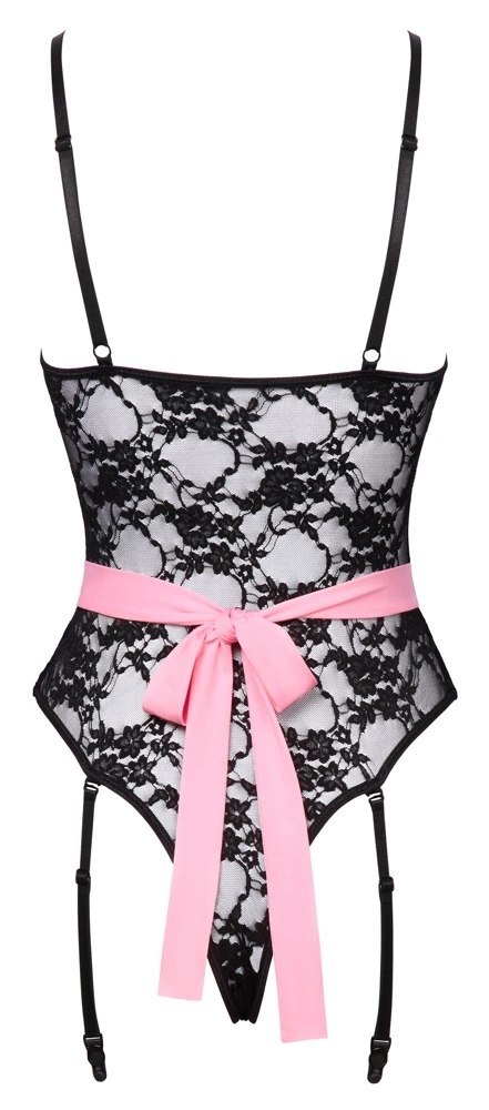 Cottelli Costumes Koronkowy Kostium Pokojowki L z Rożowym Fartuszkiem