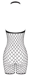 Cottelli Fantasy - Czarny kombinezon siateczkowy z kryształkami S-L
