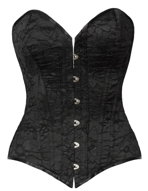 Cottelli PARTY Gorset Sznurowany Bez Ramiączek Czarny XL