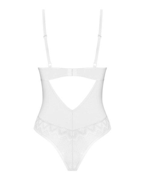 Obsessive Alissium Body białe koronkowe regulowane M/L