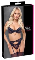 Cottelli Lingerie Komplet 3-częściowy Koronkowy Czarny 80C/M
