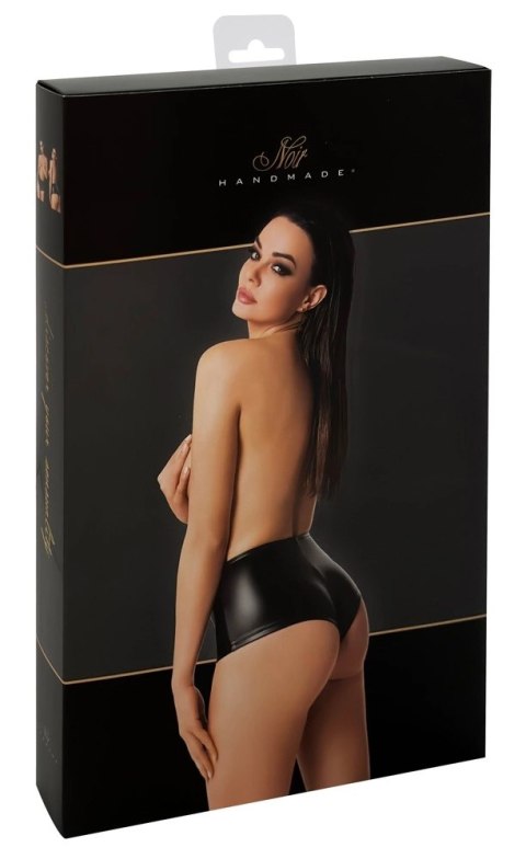 Noir Orgia Mysteria majtki wysokie czarne XL powerwet look