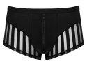 Svenjoyment Bokserki XL Czarny Z Przezroczystymi Wstawkami i Zamkiem