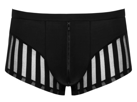 Svenjoyment Bokserki XL Czarny Z Przezroczystymi Wstawkami i Zamkiem