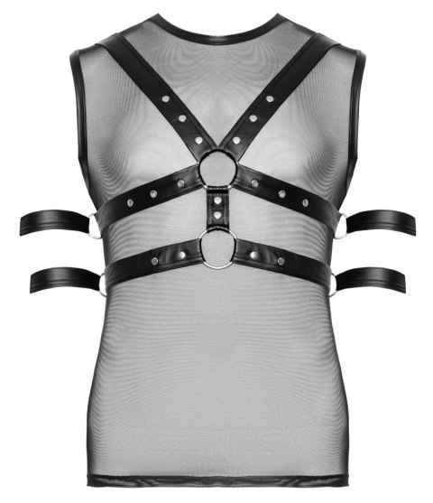 Svenjoyment Bondage Koszulka Bez Rękawow z Mankietami L Czarna