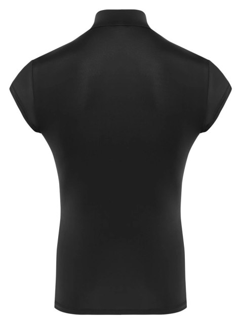 Svenjoyment Koszulka Męska Czarna XL z Kołnierzykiem i Zamkiem