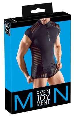 Svenjoyment Koszulka Męska Czarna Z Kołnierzykiem Zamek M