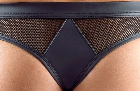 Svenjoyment Męskie Stringi XL Czarne Siateczka Zatrzask Komfort