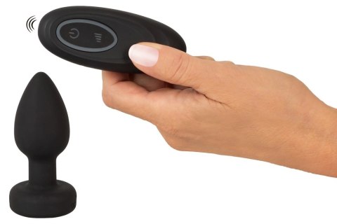 ANOS RC Flashing Plug silikonowy z pilotem, LED, 9 cm, czarny